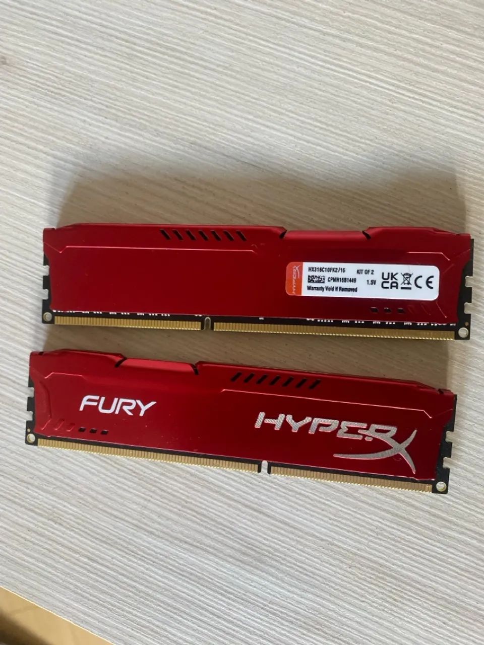 Memória RAM HyperX Fury 2x8GB DDR3 1866Mhz com Dissipador de Calor - Foto 2