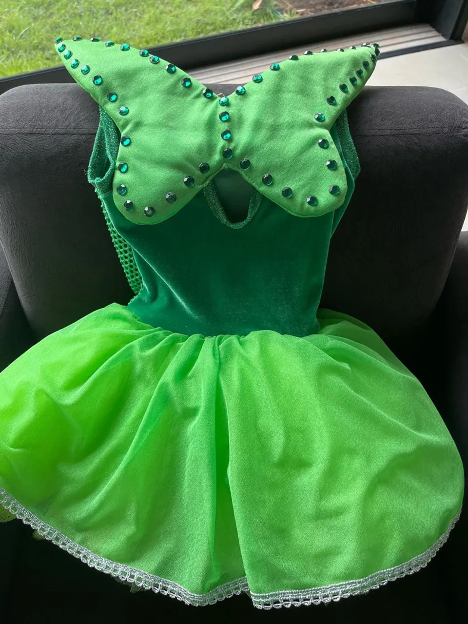 Fantasia de Fada Verde com Paetês