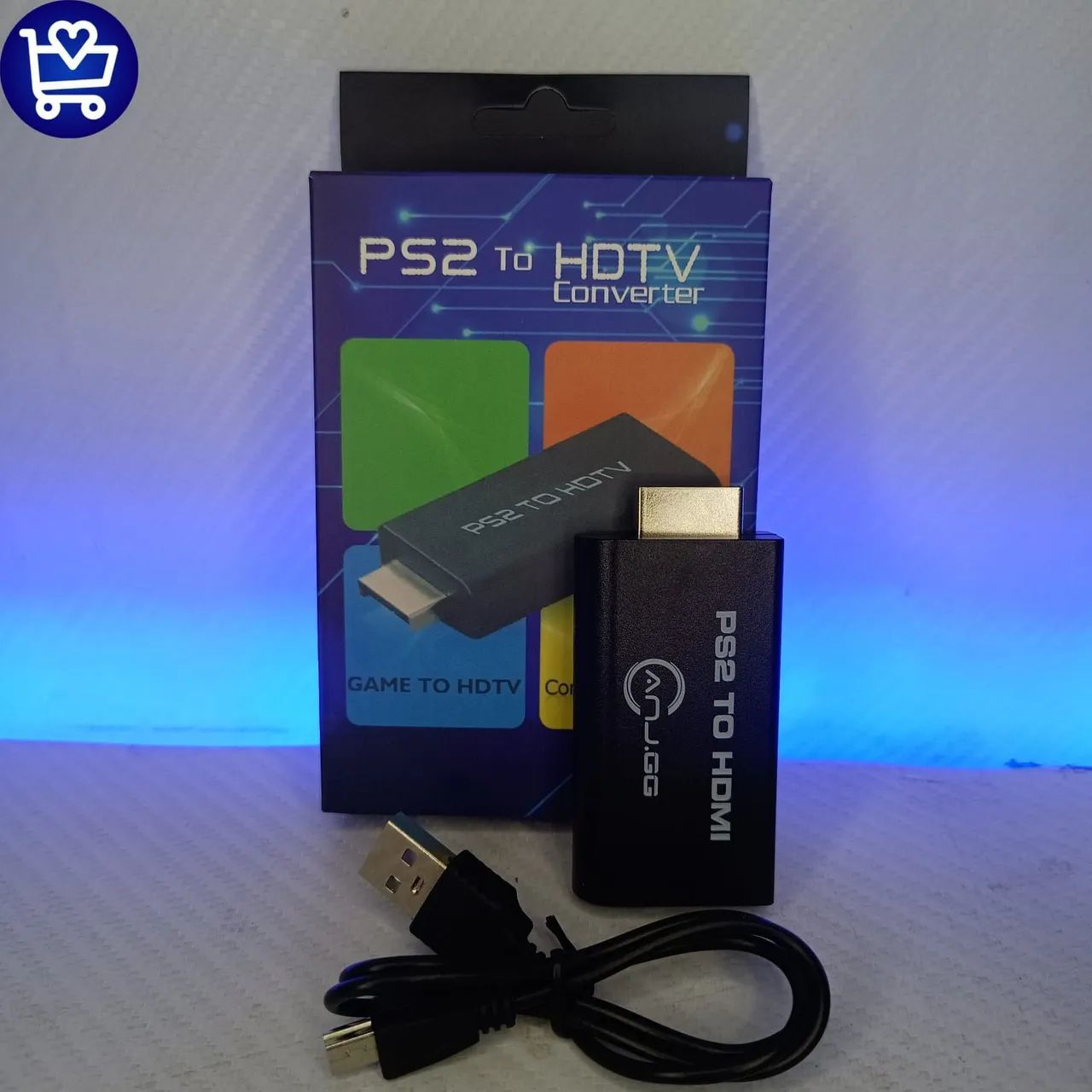 Conversor PS2 para HDMI - Novo -  G300 - Foto 4