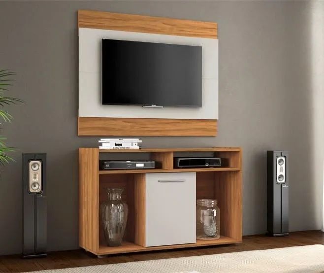 Rack para TV com Painel Moderno - Foto 2
