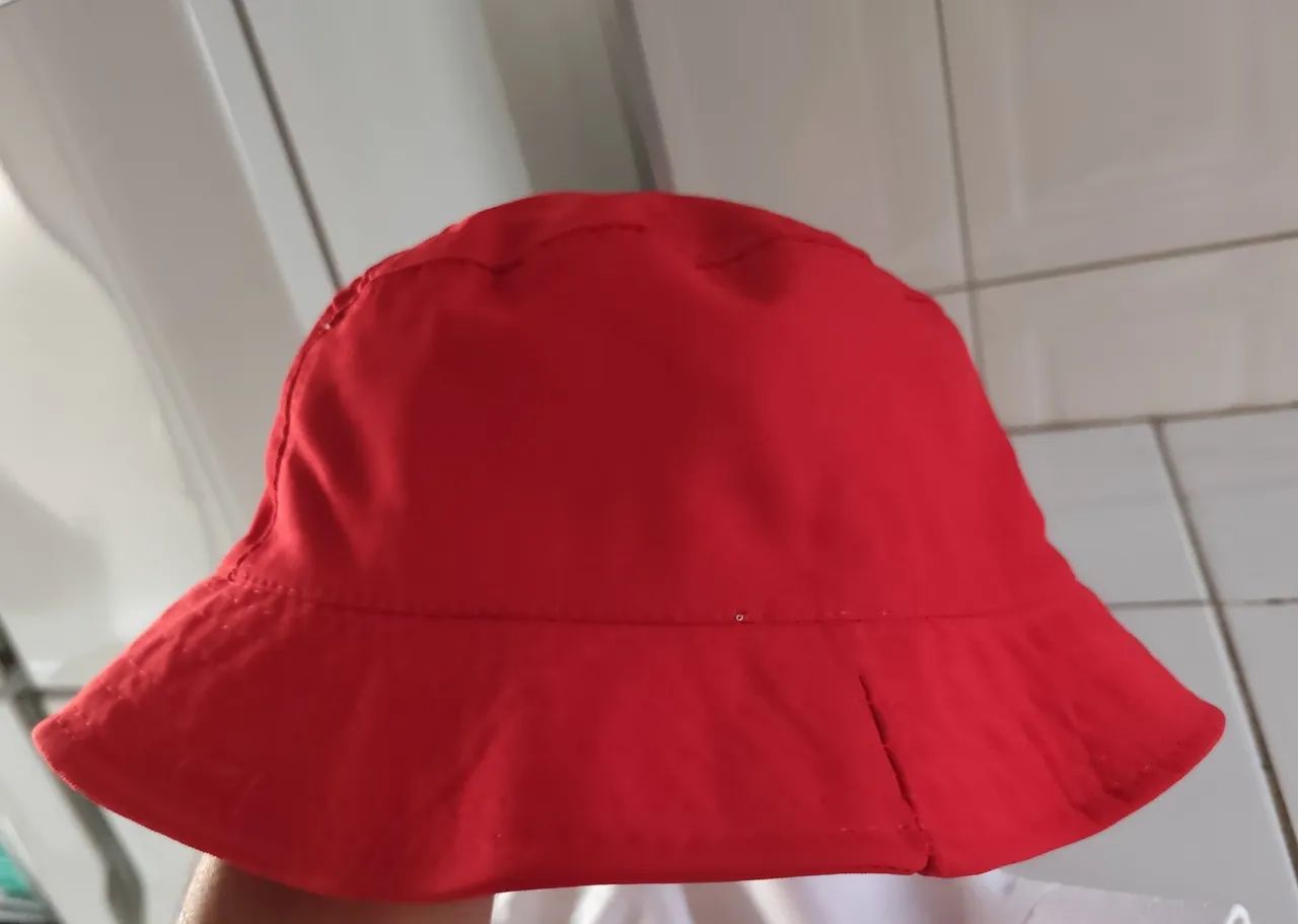 Chapéu Bucket Pescador Vermelho