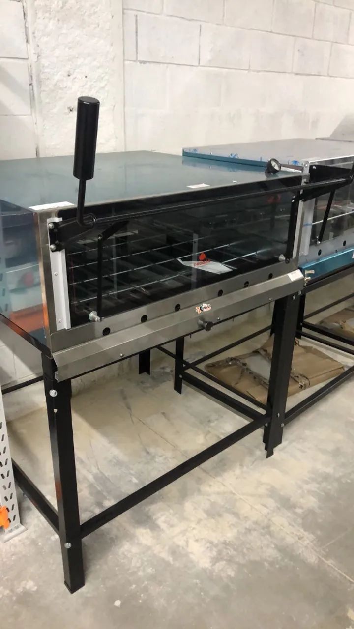 Forno de lastro a gás porta guilhotina 90cm 