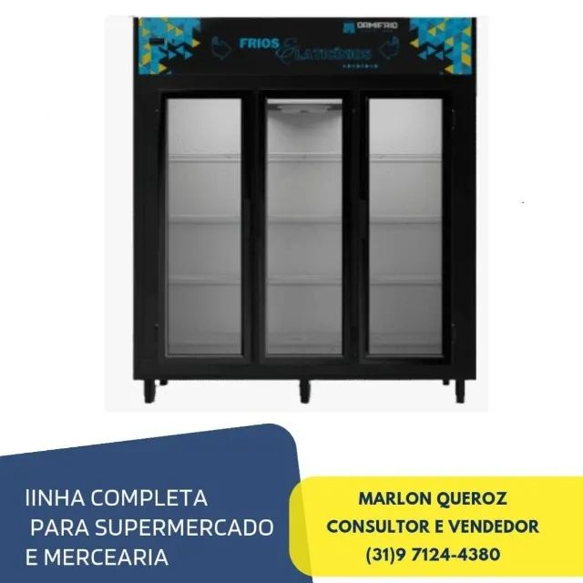 Freezer Auto Serviço 3 Portas Ormifrio Novo