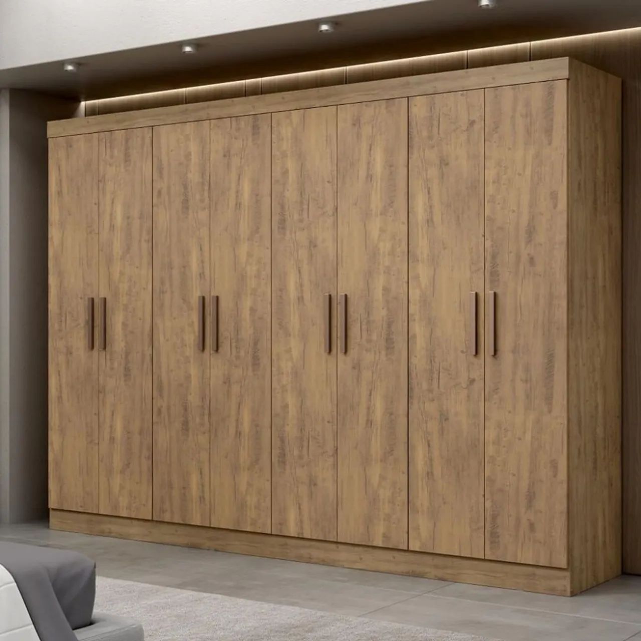 Guarda-Roupa de Madeira MDF - 8 Portas