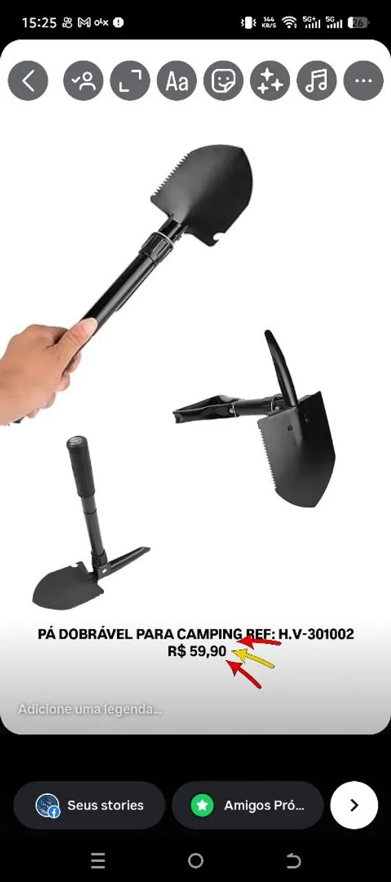 PÁ DOBRÁVEL PARA CAMPING REF: H.V-301002 - Foto 4
