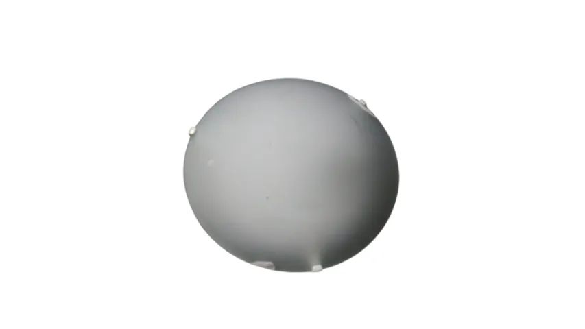 Plafon 1 Lâmpada Branco Vidro Clean 25cm - Foto 2