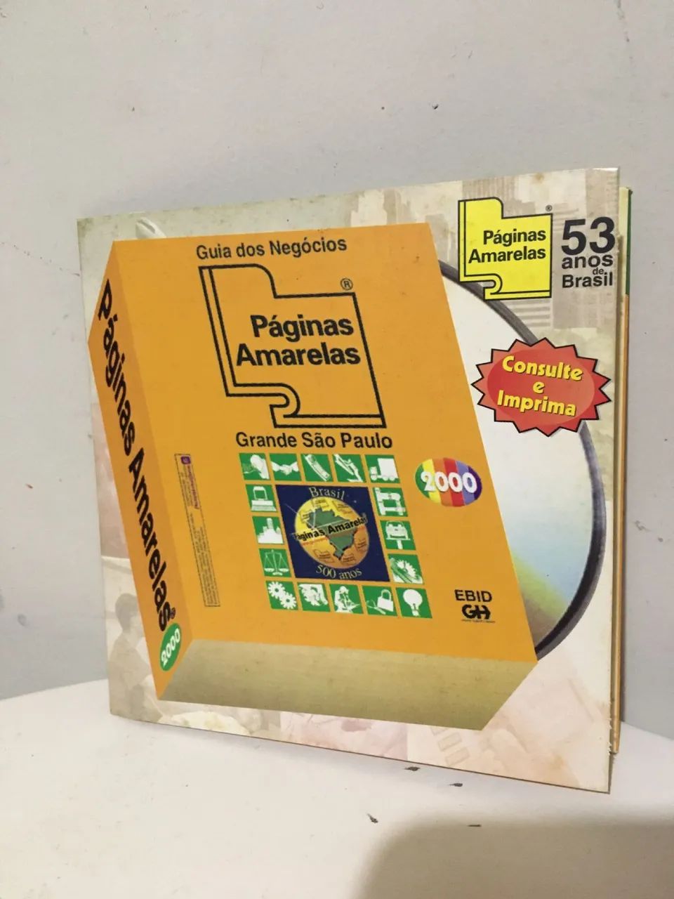 CD-ROM páginas amarelas antigo 