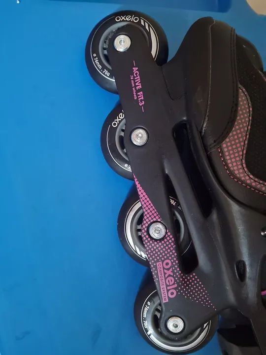 Patins oxelo n33/34,aceito cartão  - Foto 5