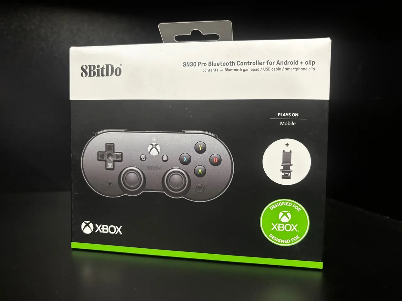 Controle 8BitDo SN30 Pro Bluetooth para Android + Clip