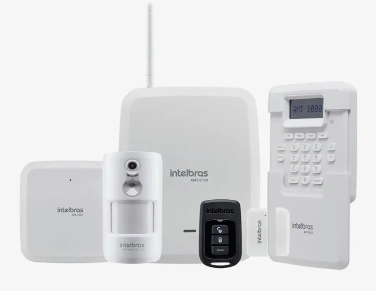 Kit Sistema de Alarme Sem Fio Wi-Fi AMT 8000 Intelbras.