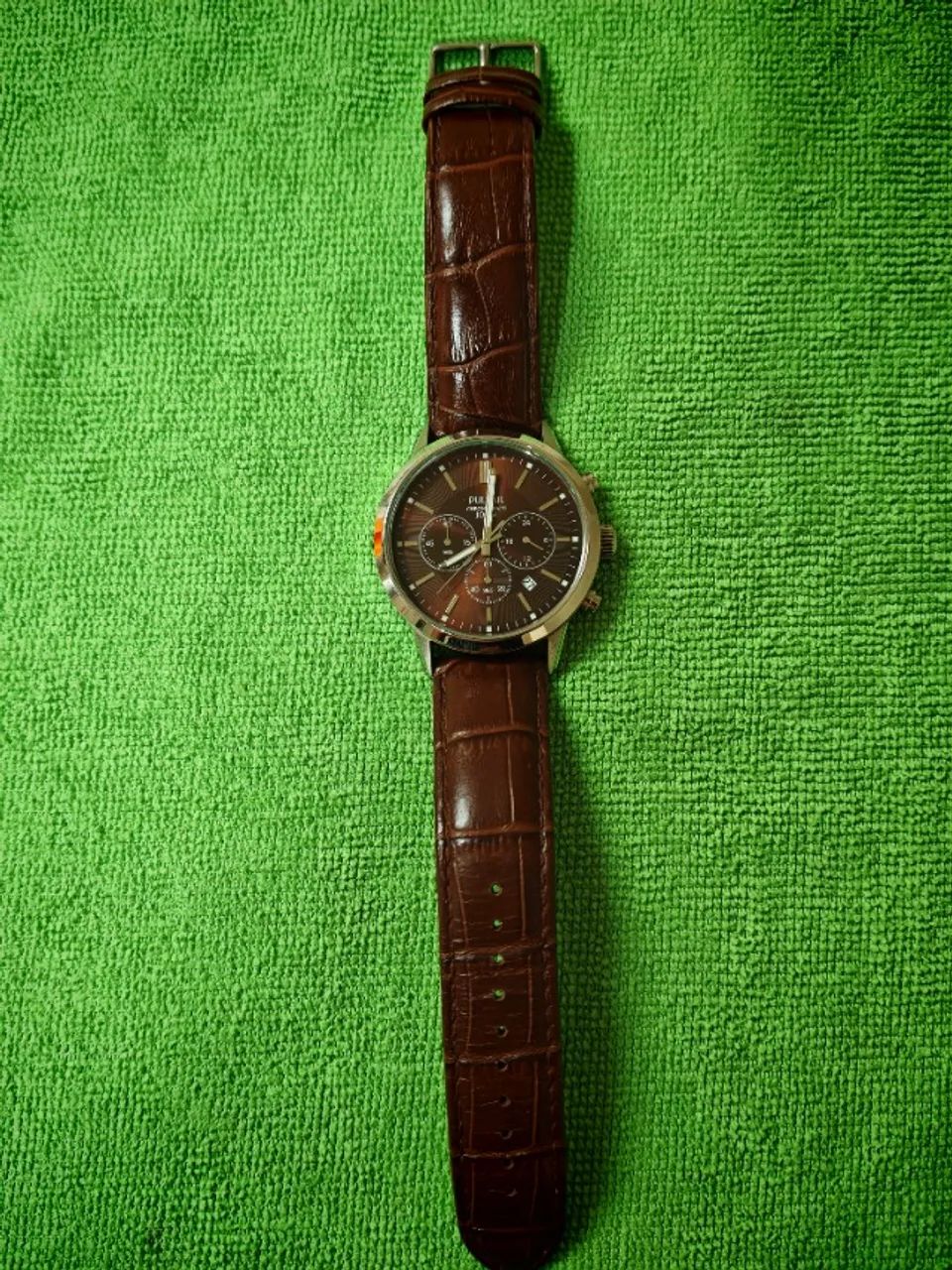 Relógio Pulsar 670447 Couro Marrom Importado- Original comprado em Paris - Couro legítimo - Foto 3