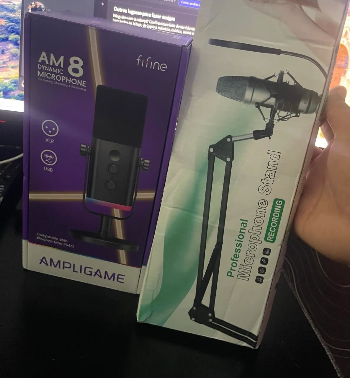 FIFINE AM8 MICROPHONE – NEW! + ARTICULATING STAND