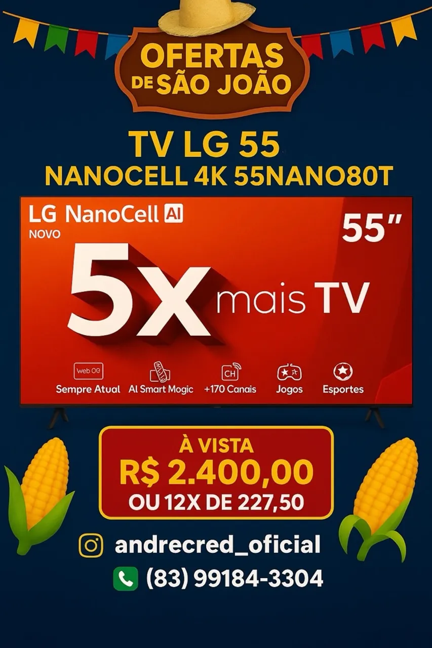 Tv LG 55 Nanocell 55nano80T 4k Lacradas