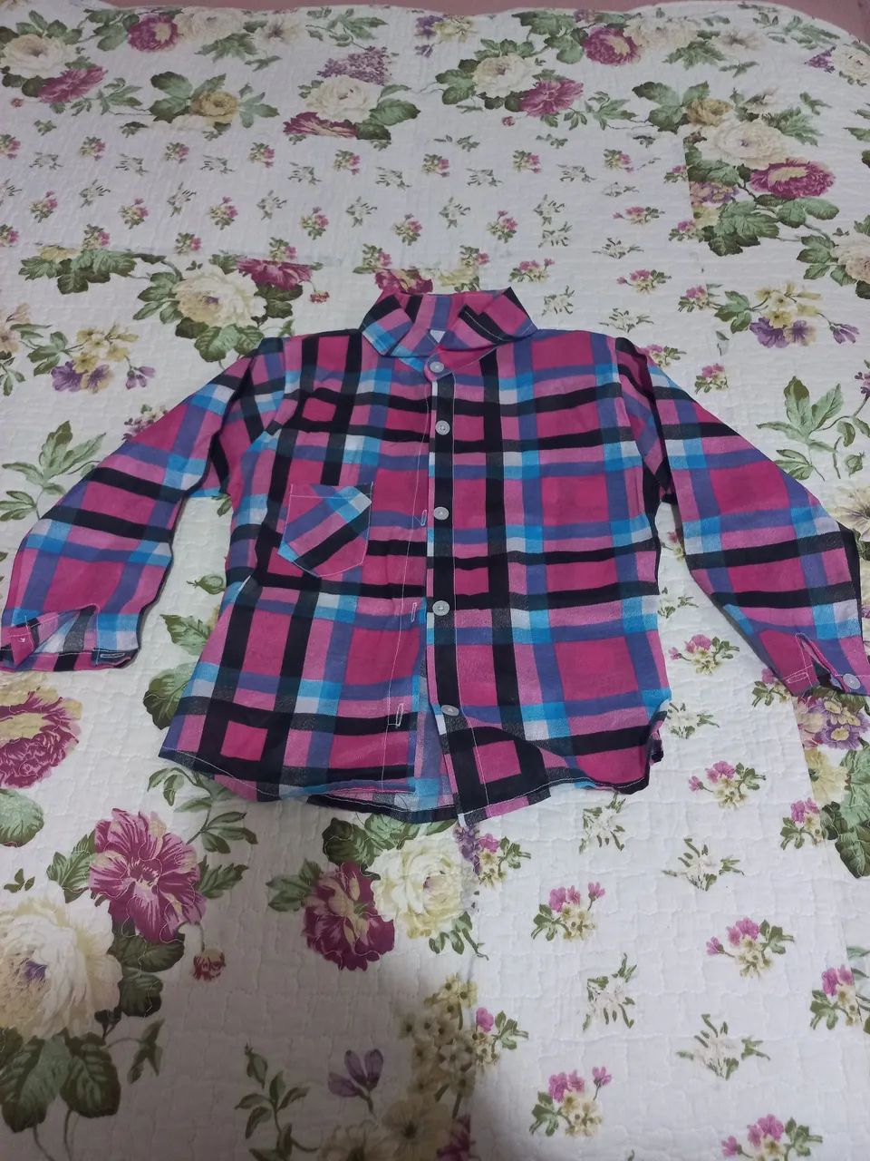 Camisa xadrez infantil