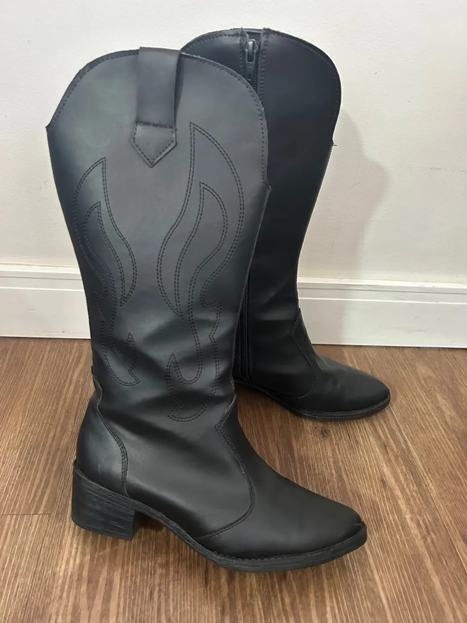 Bota country preta 