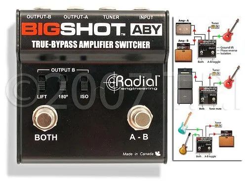 Radial Engineering Shot ABY True-Bypass Amplifier Switcher - Foto 3