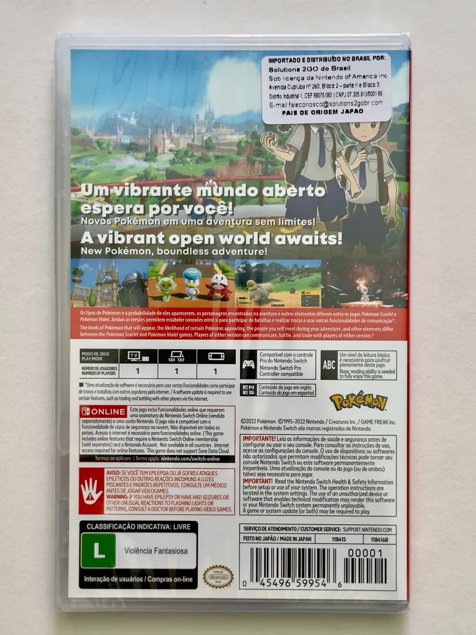 Pokémon Violet Switch (Lacrado)  - Foto 2