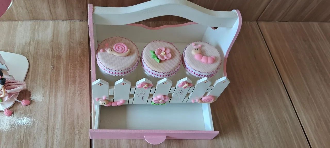 "Oportunidade " luminária com kit porta  higiene todo decorado  - Foto 3