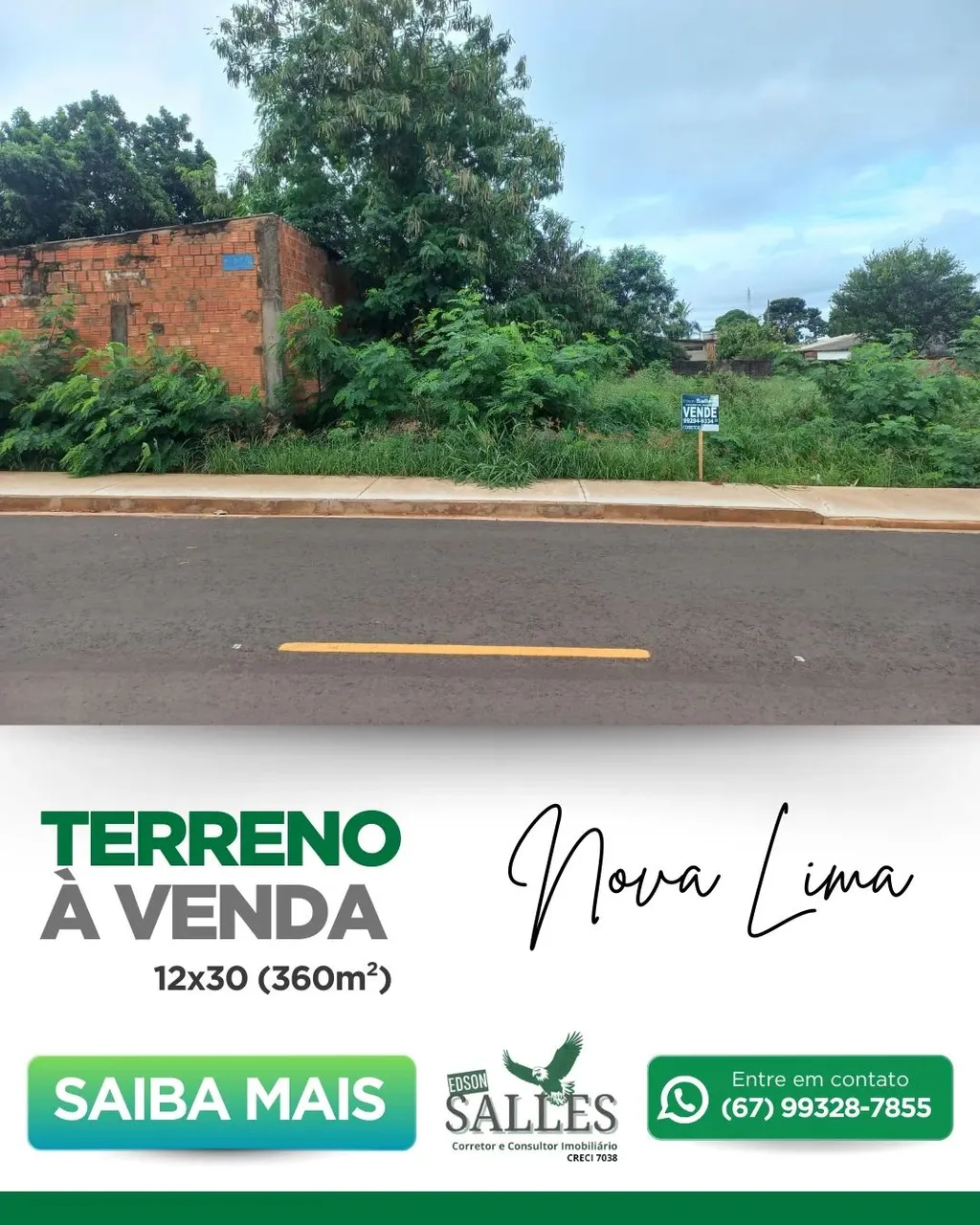Terreno para venda com 360 metros quadrados em Nova Lima - Campo Grande - MS