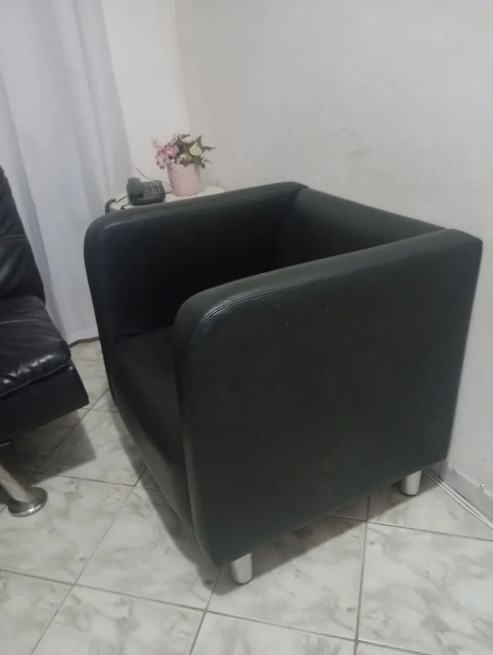 Poltrona corino preta - Foto 3