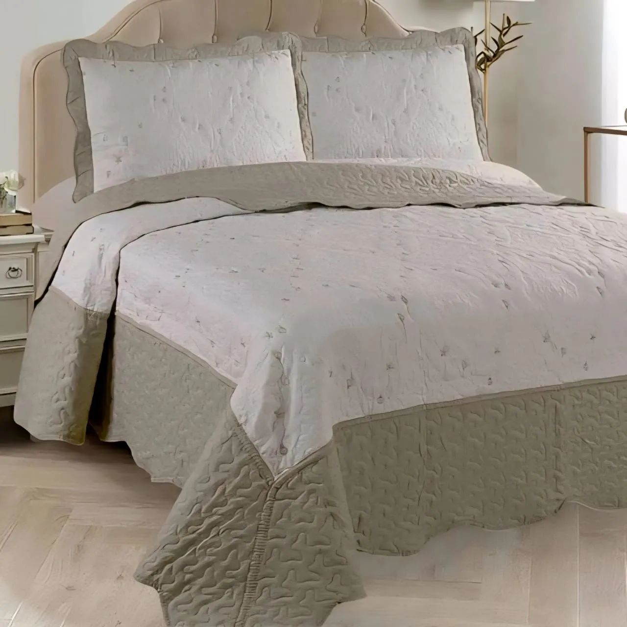 Kit Colcha Maison Duplo Bordado - Rozac Home - Foto 3