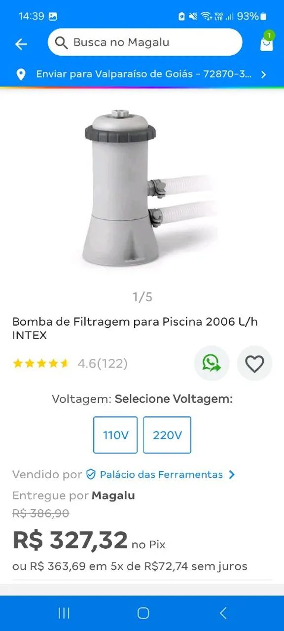 PISCINA INTEX 16.805 LITROS 5 METROS - Foto 3