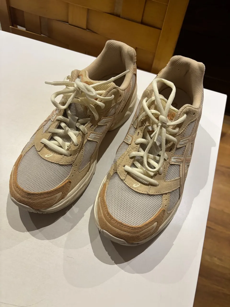 Tênis de corrida asics gel 1130 cor bege