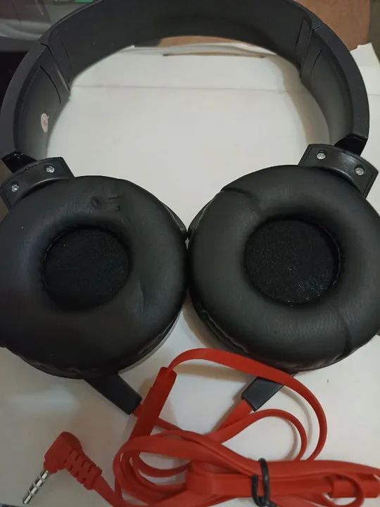Fone de Ouvido Over-Ear Vermelho - Novo - Foto 2