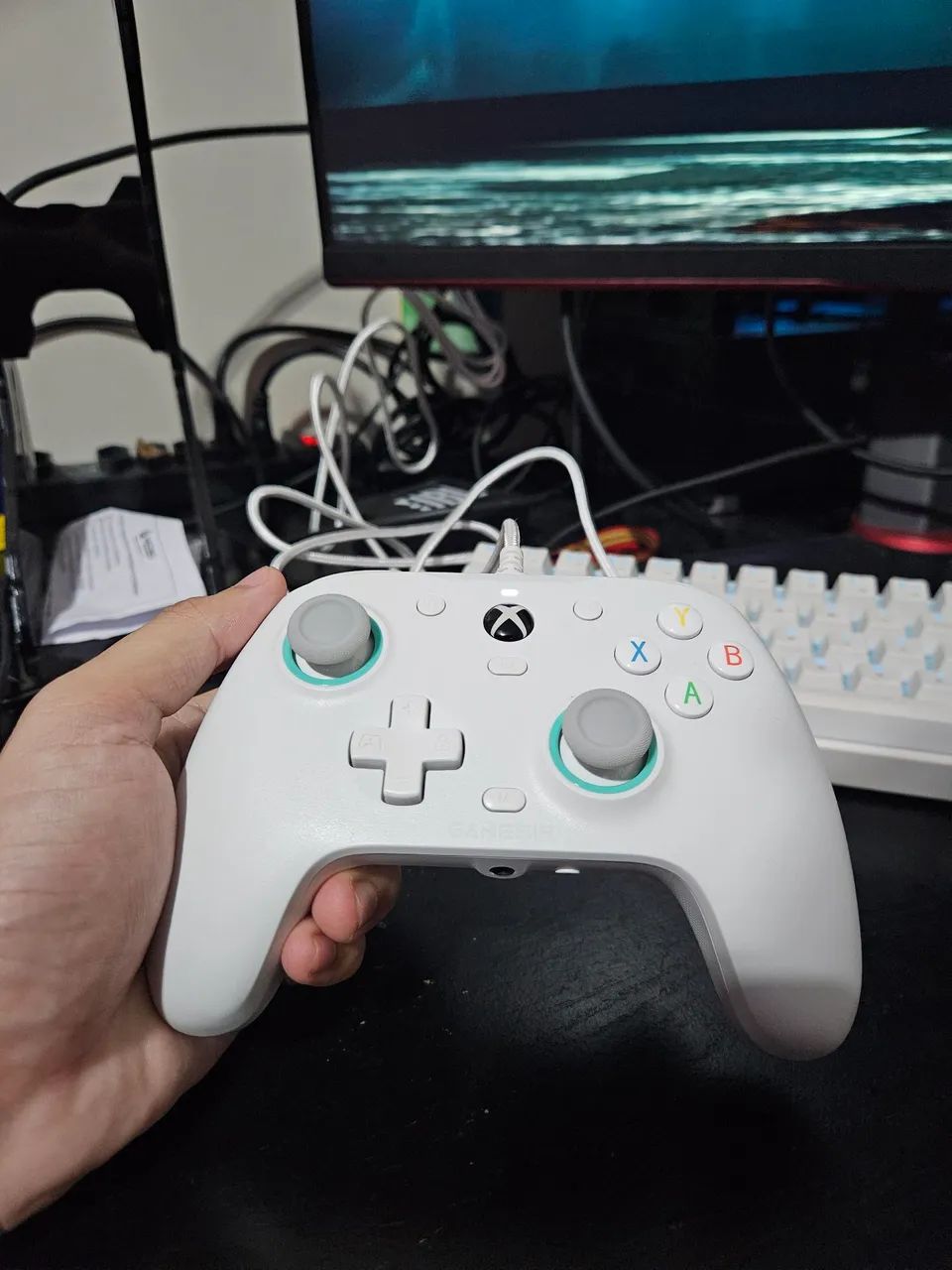 Controle Xbox Series X/S E PC Branco com PADDLES + 1 MES DE GAME PASS ULTIMATE 