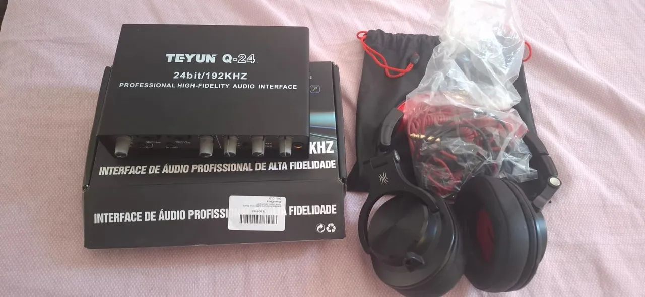 Kit Completo de Gravação - Microfone, Áudio Interface e Fones de Ouvido - Foto 2