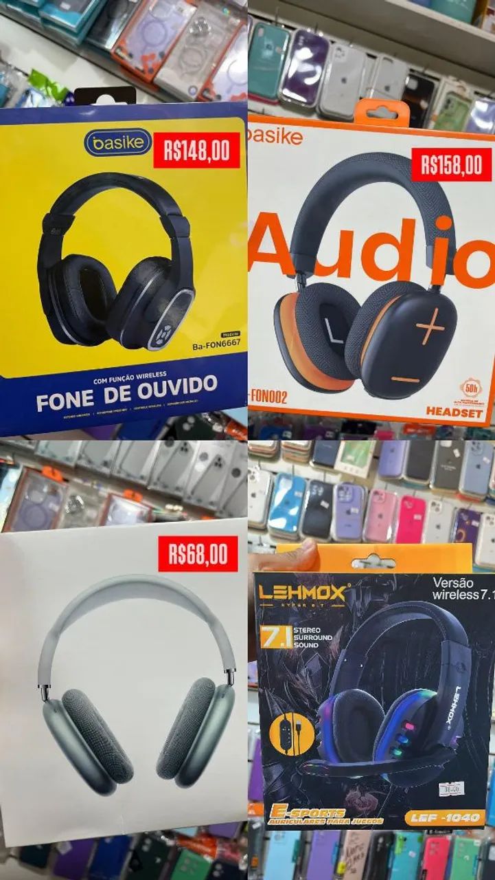 Fone de Ouvido Bluetooth - Diversos Modelos - Promoção!
