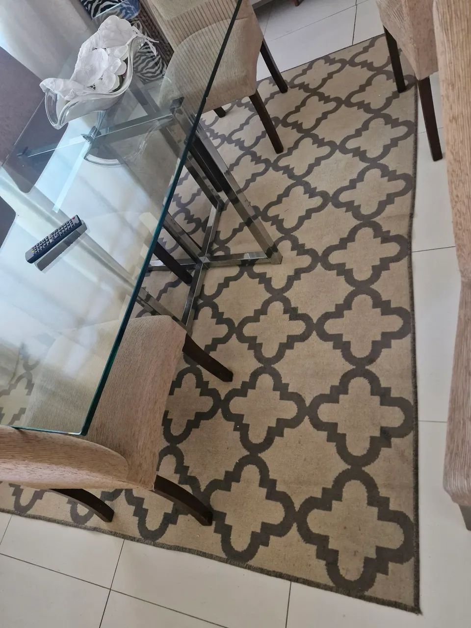 Tapete cinza e bege 3 X 4 - Foto 2