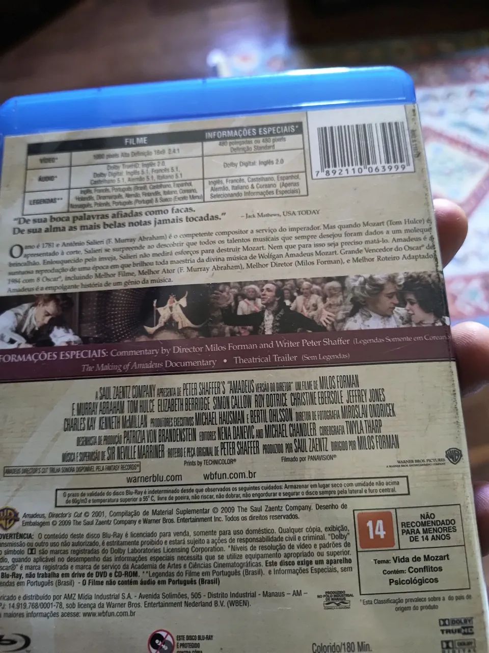 Bluray gilme amadeus (versão do diretor) novo - Foto 2