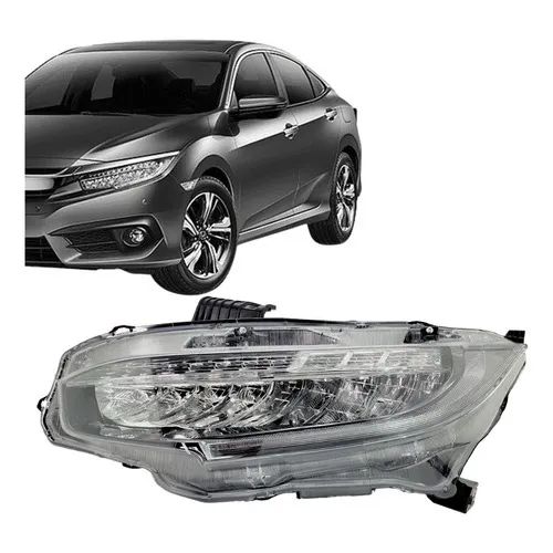 Farol Civic 2017 18 19 2020 Modelo Touring Full Led Esquerdo