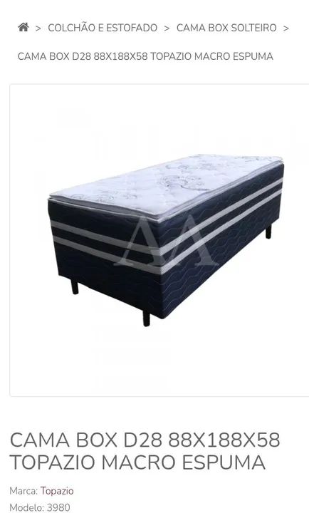 Base Box Casal e solteiro, bases e colchões. - Foto 5