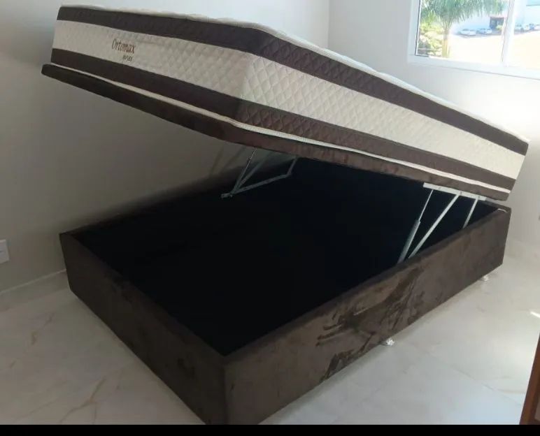 Cama Box Baú  OrtomaX semiortopedico 