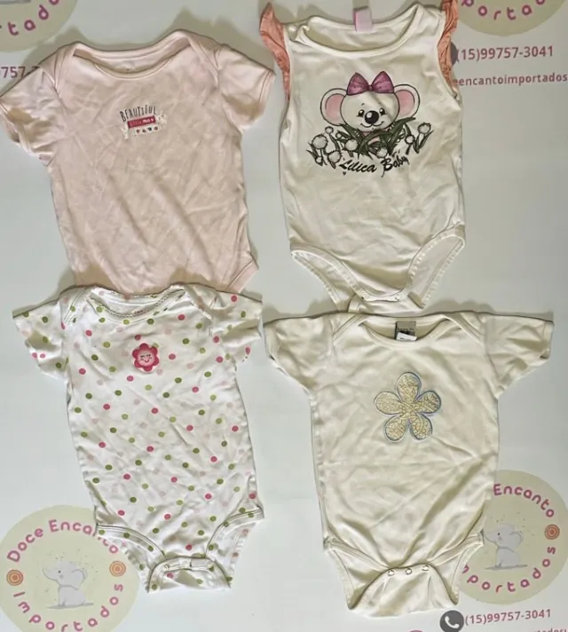 kit 4 bodies Carters, lilica e outros tamanho 18 meses importados (Desapego)