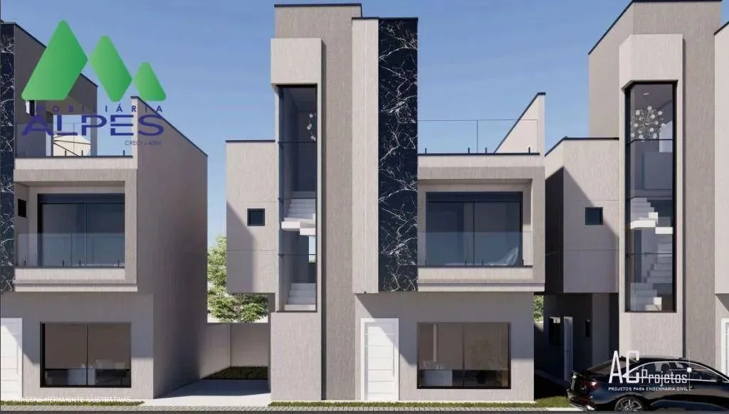 Sobrado com 3 dormitórios à venda, 127 m² por R$ 948.000,00 - Capão Raso - Curitiba/PR