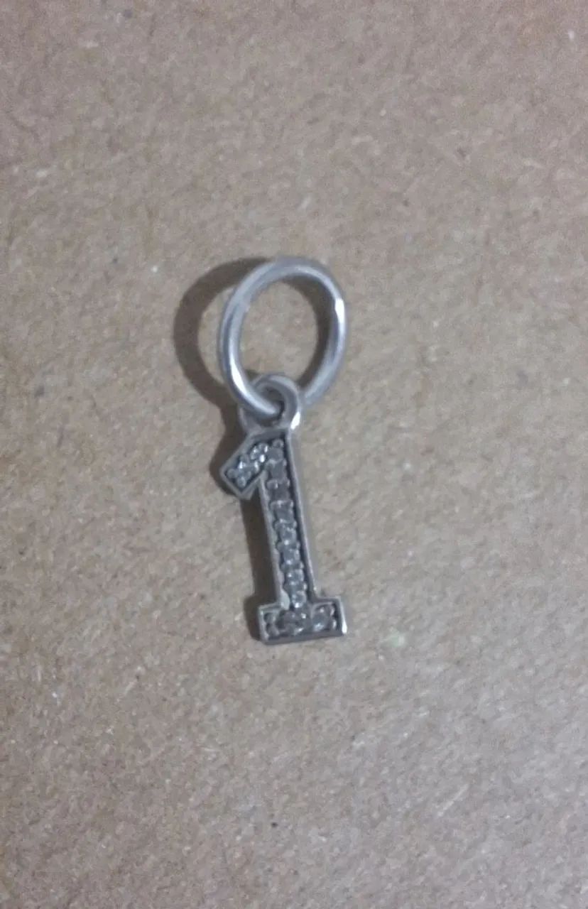 Berloque Vivara Número 1 com zirconia