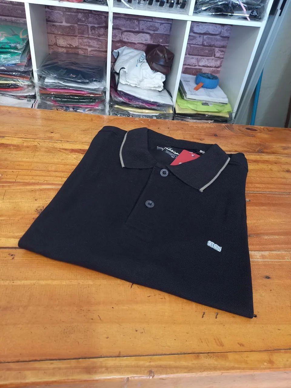 Camisa polo na malha piquet com elástano do P ao G3 - Foto 4