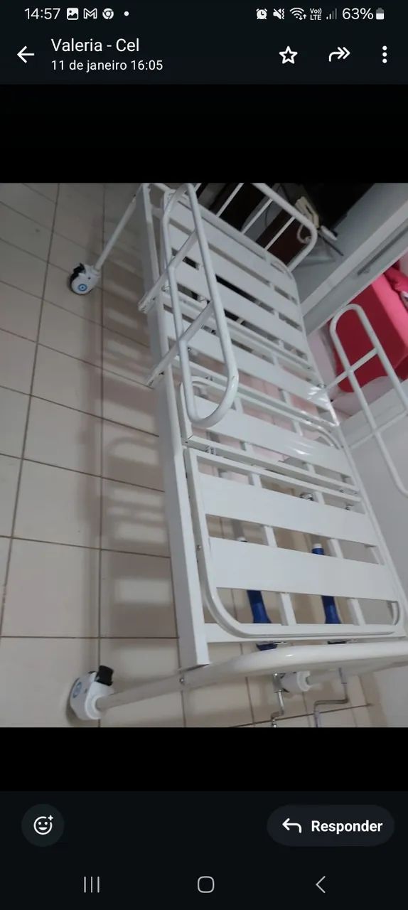 Cama Hospitalar em ótimo  estado, com regulagem.  - Foto 4