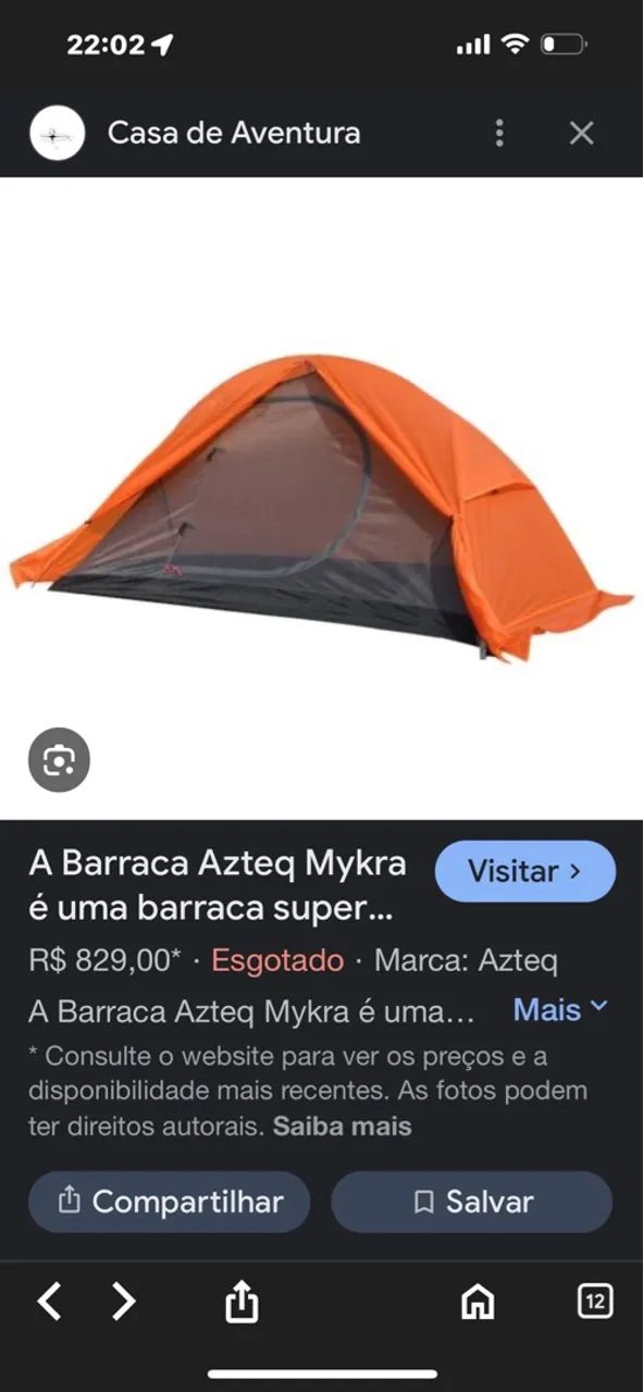 Barraca Azteq Mykra - Acampamento - Foto 2