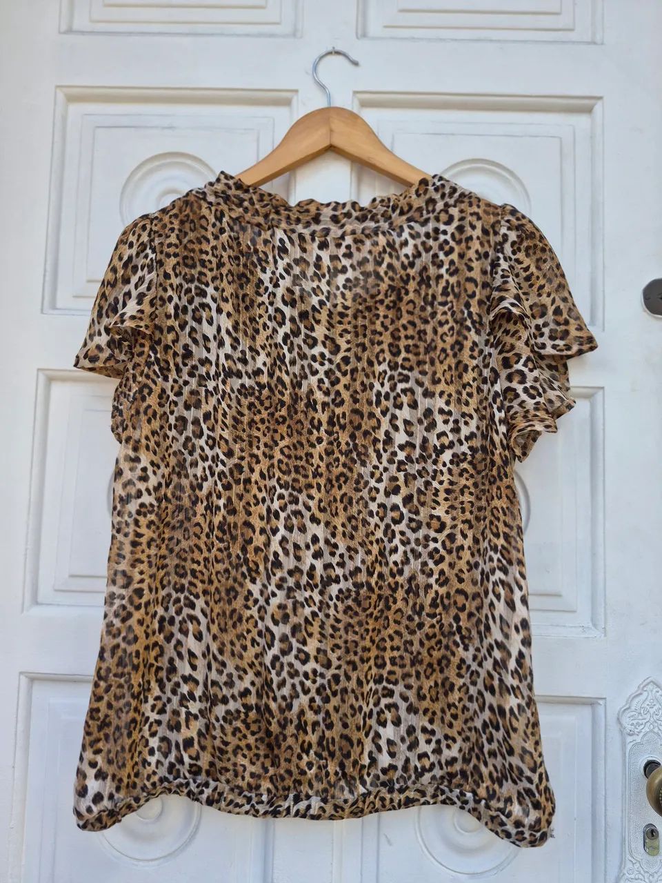 Blusa seda animal print - Foto 4