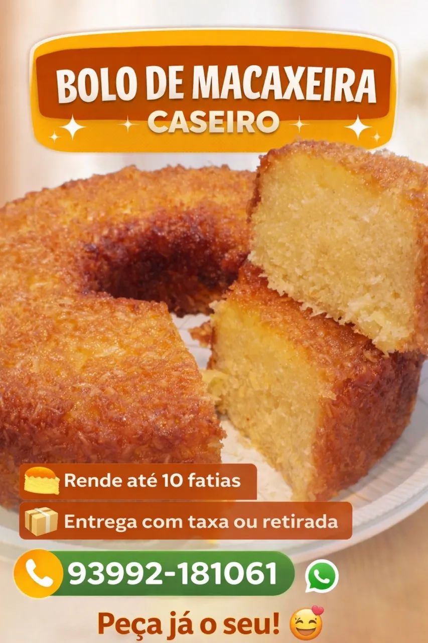 Bolo de macaxeira 