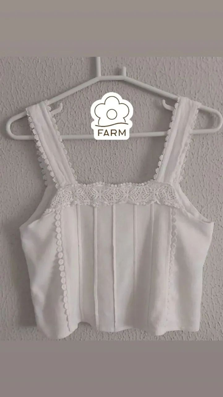 Blusa Cropped Farm Tam P - Foto 2