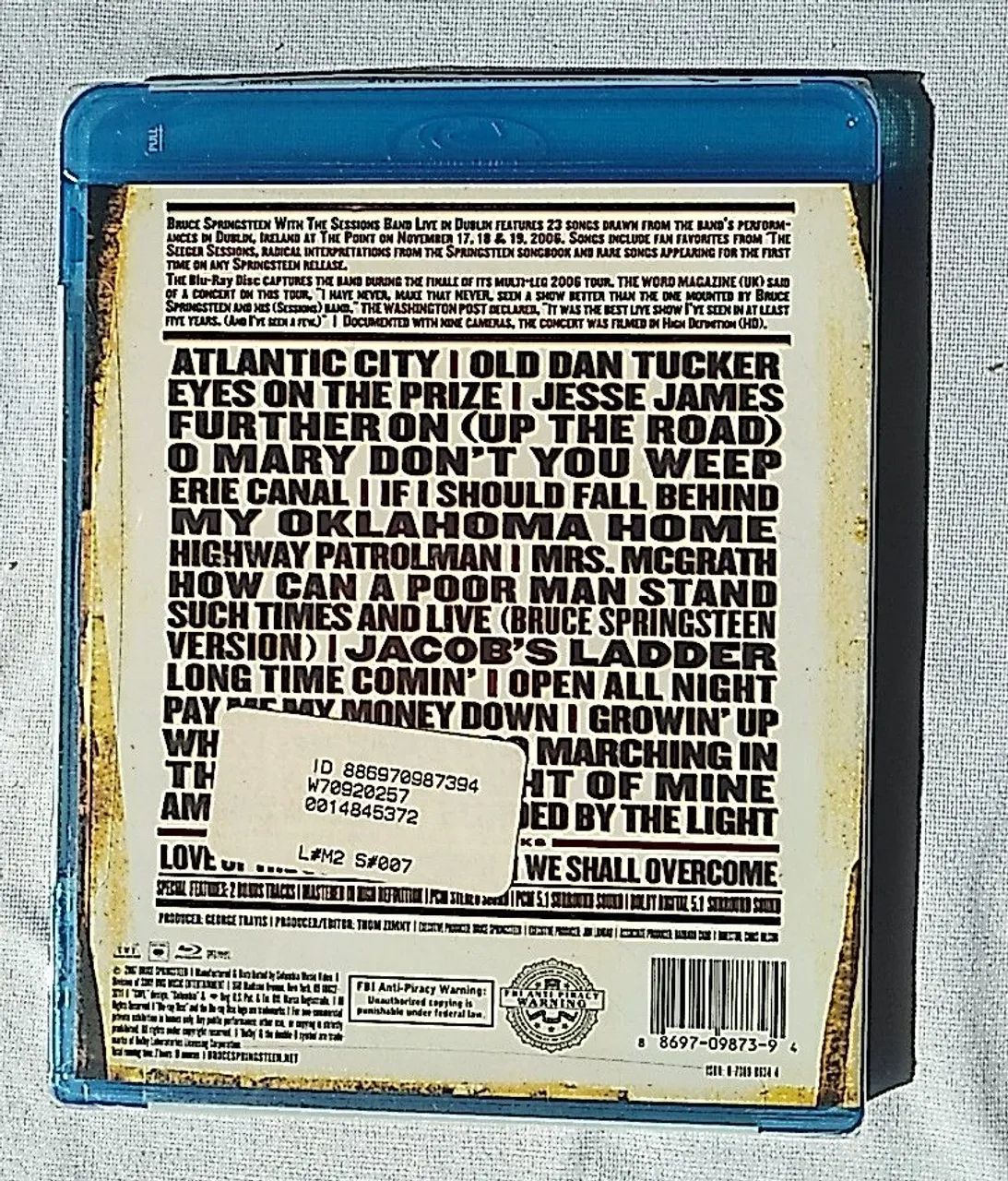 Blu-ray Bruce Springsteen(Lacrado/importado - Live in Dublin - CDs