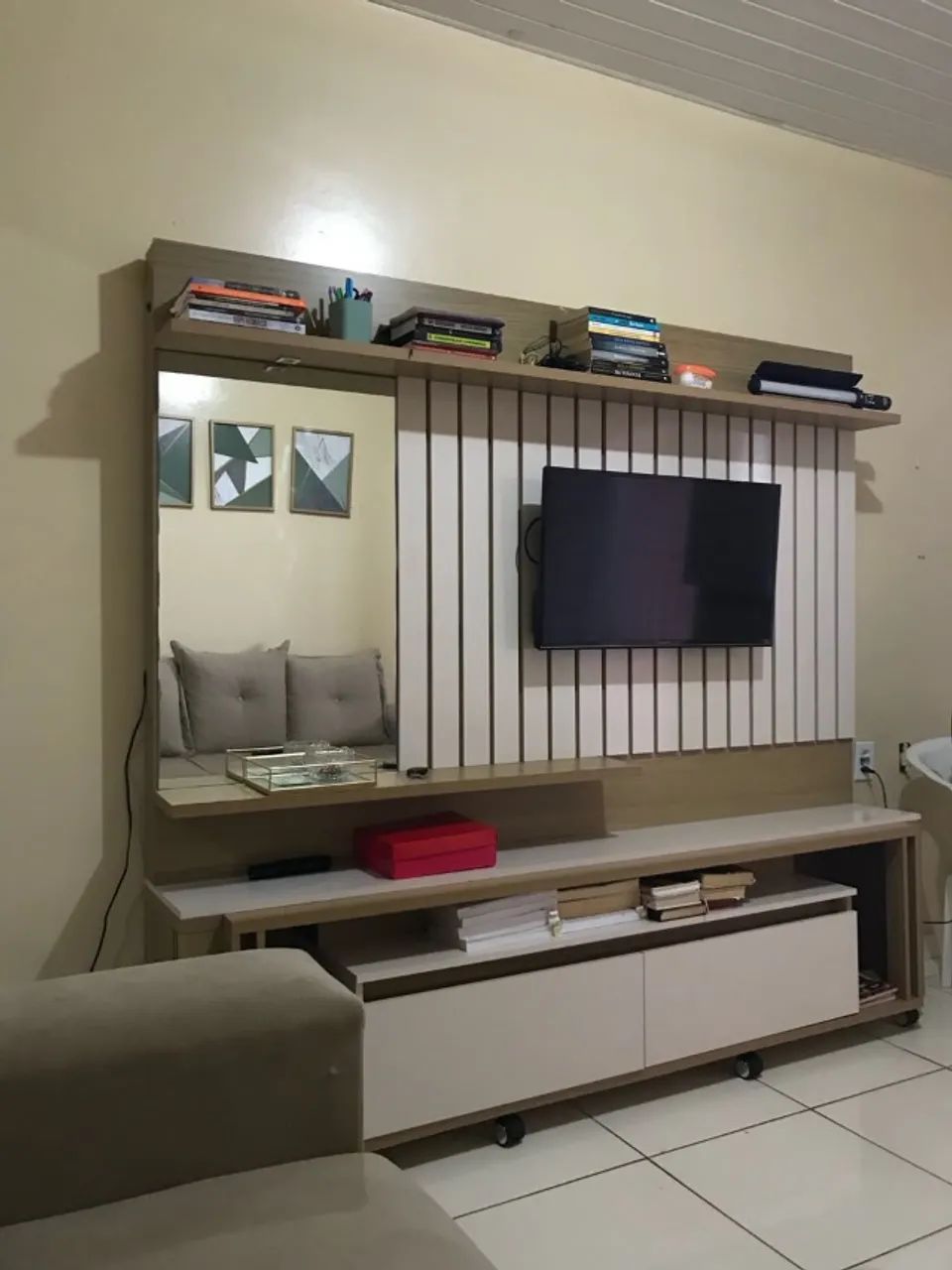 Rack com painel