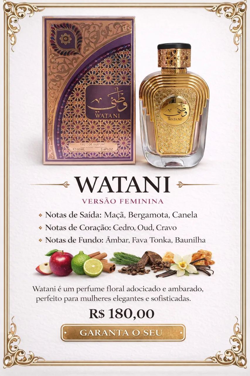 Perfume árabe Watani 