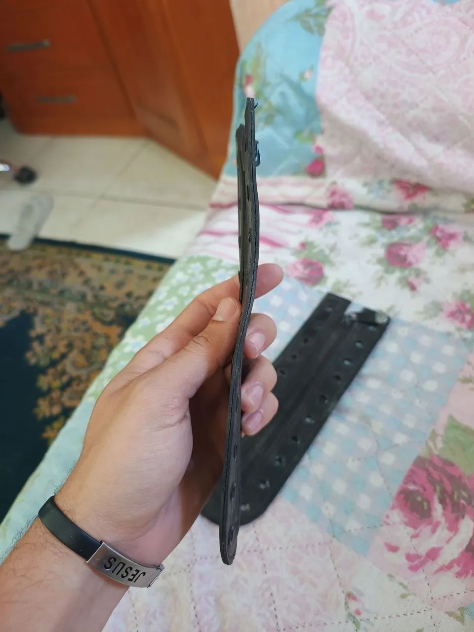 Zíper de Coturno Fecho em Couro Militar Preto - Foto 5