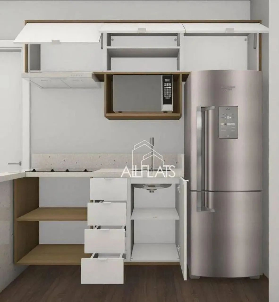 Flat com 1 dormitório, 43 m² - venda por R$ 640.000,00 ou aluguel por R$ 4.895,00/mês - Ja - Foto 4